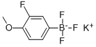 (3-氟-4-甲氧基苯基)三氟硼酸钾,850623-62-0,结构式