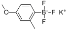 (4-甲氧基-2-甲基苯基)三氟硼酸钾,850623-69-7,结构式