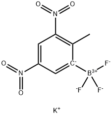 (3,5-ジニトロ-2-メチルフェニル)トリフルオロほう酸カリウム 化学構造式
