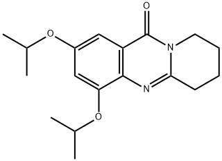 11H-Pyrido[2,1-b]quinazolin-11-one,  6,7,8,9-tetrahydro-2,4-bis(1-methylethoxy)-,850656-07-4,结构式