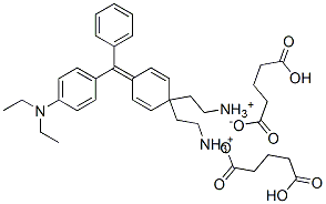 [4-[[4-(diethylamino)phenyl]phenylmethylene]-2,5-cyclohexadien-1-ylidene]diethylammonium hydrogen glutarate,85068-67-3,结构式