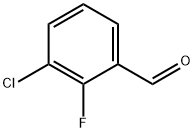 3-クロロ-2-フルオロベンズアルデヒド 化学構造式