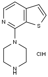 7-PIPERAZIN-1-YL-THIENO[2,3-C]PYRIDINE HYDROCHLORIDE Struktur