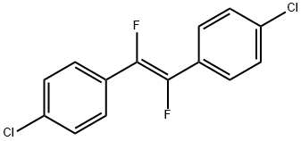 1,1'-[(1E)-1,2-二氟]双(4-氯苯基)乙烯 结构式