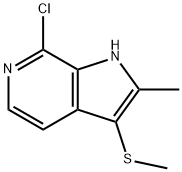 7-chloro-2-methyl-3-(methylsulfanyl)-1H-pyrrolo[2,3-c]pyridine|