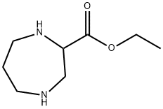1,4-二氮杂环庚烷-2-羧酸乙酯 结构式