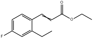 3-(2-ETHYL-4-FLUOROPHENYL)ACRYLICACIDETHYLESTER Structure