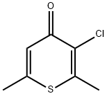 4H-Thiopyran-4-one,  3-chloro-2,6-dimethyl- Structure