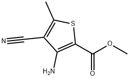 2-Thiophenecarboxylicacid,3-amino-4-cyano-5-methyl-,methylester(9CI) 化学構造式