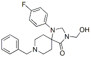 8-benzyl-1-(4-fluorophenyl)-3-(hydroxymethyl)-1,3,8-triazaspiro[4,5]decan-4-one Structure