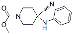 methyl 4-cyano-4-(phenylamino)piperidine-1-carboxylate Structure