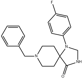 8-benzyl-1-(4-fluorophenyl)-1,3,8-triazaspiro[4,5]decan-4-one Structure