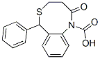 6-phenyl-1,3,4,6-tetrahydro-2H-5,1-benzothiazocin-2-one-1-carboxylic acid Struktur