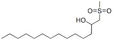 1-(methylsulphonyl)tetradecan-2-ol Structure