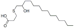 3-[(2-ヒドロキシテトラデシル)チオ]プロピオン酸 化学構造式