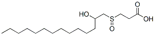 3-[(2-hydroxytetradecyl)sulphinyl]propionic acid,85099-09-8,结构式