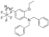 4-[bis(benzyl)amino]-3-ethoxybenzenediazonium hexafluorophosphate Structure