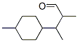 alpha,beta,4-trimethylcyclohexanepropionaldehyde ,85099-34-9,结构式