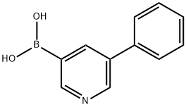 5-苯基-3-吡啶基硼酸 结构式