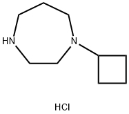 1-Cyclobutyl-[1,4]diazepanedihydrochloride 结构式
