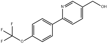 (6-[4-(TRIFLUOROMETHOXY)PHENYL]PYRIDIN-3-YL)METHANOL Structure