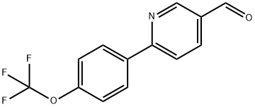 6-[4-(三氟甲氧基)苯基]-3-吡啶甲醛, 851069-97-1, 结构式