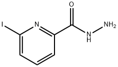 6-IODO-PYRIDINE-2-CARBOXYLIC ACID HYDRAZIDE, 851102-43-7, 结构式