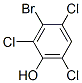 3-bromo-2,4,6-trichlorophenol Structure