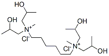 N,N'-hexane-1,6-diylbis[bis(2-hydroxypropyl)methylammonium] dichloride,85117-90-4,结构式