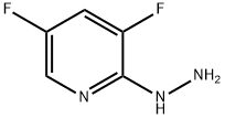 3,5-Difluoro-2-hydrazinopyridine 化学構造式