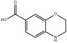 3,4-Dihydro-2H-benzo[1,4]oxazine-7-carboxylic acid Struktur