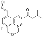 Pyridinium, 1-(((4-((hydroxyimino)methyl)pyridino)methoxy)methyl)-3-(3 -methyl-1-oxobutyl)-, diiodide 结构式