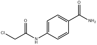 4-(2-氯乙烷酰氨基)苯甲酰胺, 85126-67-6, 结构式