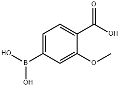 3‐メトキシ‐4‐カルボキシフェニルボロン酸 化学構造式