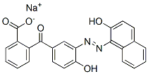 sodium 2-[4-hydroxy-3-[(2-hydroxy-1-naphthyl)azo]benzoyl]benzoate 结构式