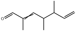 2,4,5-トリメチル-2,6-ヘプタジエナール 化学構造式