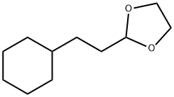 2-(2-シクロヘキシルエチル)-1,3-ジオキソラン 化学構造式