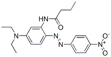 N-[5-ジエチルアミノ-2-[(4-ニトロフェニル)アゾ]フェニル]ブタンアミド 化学構造式