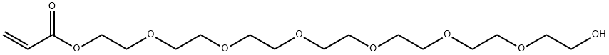 20-hydroxy-3,6,9,12,15,18-hexaoxaicosyl acrylate Structure