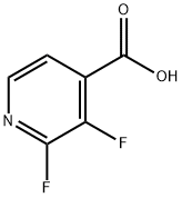 2,3-二氟吡啶-4-甲酸,851386-31-7,结构式
