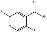 2,5-Difluoropyridine-4-carboxylic acid Struktur