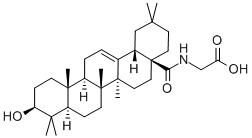 N-[(3beta)-3-Hydroxy-28-oxoolean-12-en-28-yl]-glycine Struktur