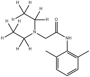 利多卡因 -D10,851528-09-1,结构式