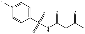 3-oxo-N-(4-pyridylsulphonyl)butyramide N-oxide 结构式