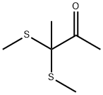 3,3-ビス(メチルチオ)-2-ブタノン 化学構造式