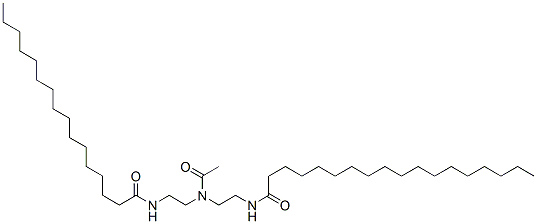 N-[2-[acetyl[2-[(1-oxohexadecyl)amino]ethyl]amino]ethyl]stearamide Structure