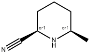 cis-6-Methylpiperidine-2-carbonitrile Struktur