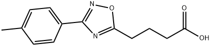 4-(3-对-甲苯基-[1,2,4]恶二唑-5-基)-丁酸,851628-34-7,结构式