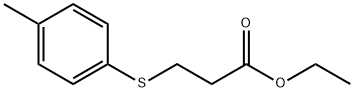 3-(4-メチルフェニルチオ)プロピオン酸エチル 化学構造式