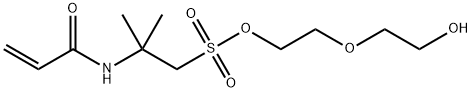 2-(2-hydroxyethoxy)ethyl 2-methyl-2-[(1-oxoallyl)amino]propanesulphonate,85169-24-0,结构式